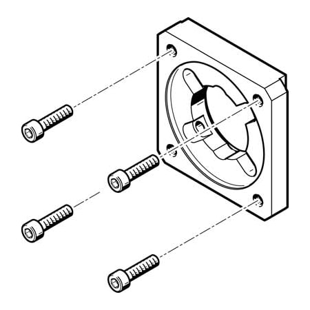 Festo Motor Flange EAMF-A-38A-70A EAMF-A-38A-70A